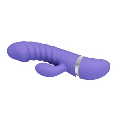 Sex wibrator ze stymulatorem łechtaczki 7tryb 18cm